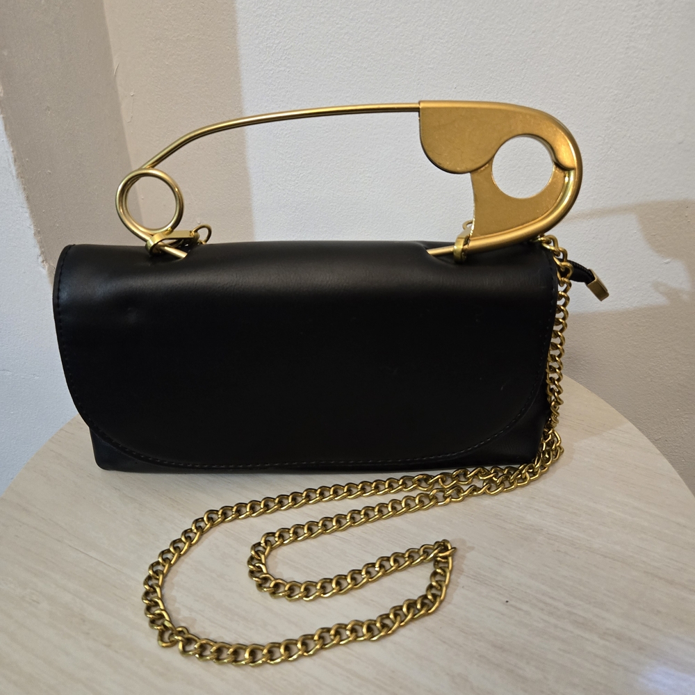 Black and Gold Designer Women's Bag